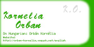 kornelia orban business card