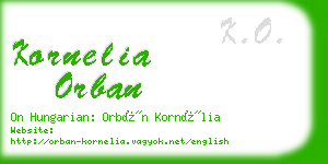 kornelia orban business card